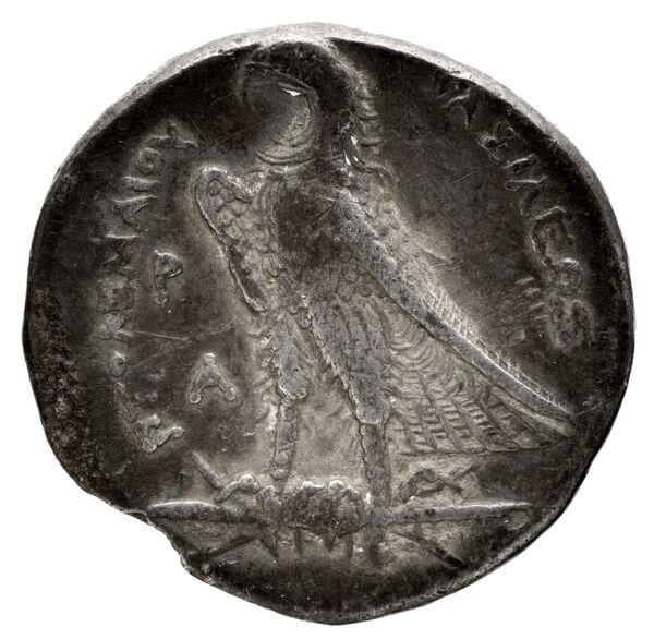 Coins of the Ptolemaic Empire Vol. I, Part 1, no. 137, реверс, bnf-hrc