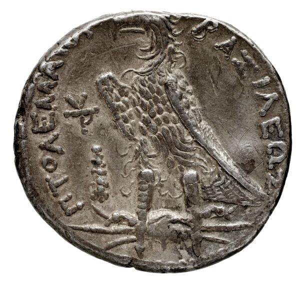 Coins of the Ptolemaic Empire Vol. I, Part 1, no. 561, reverse, bnf-hrc