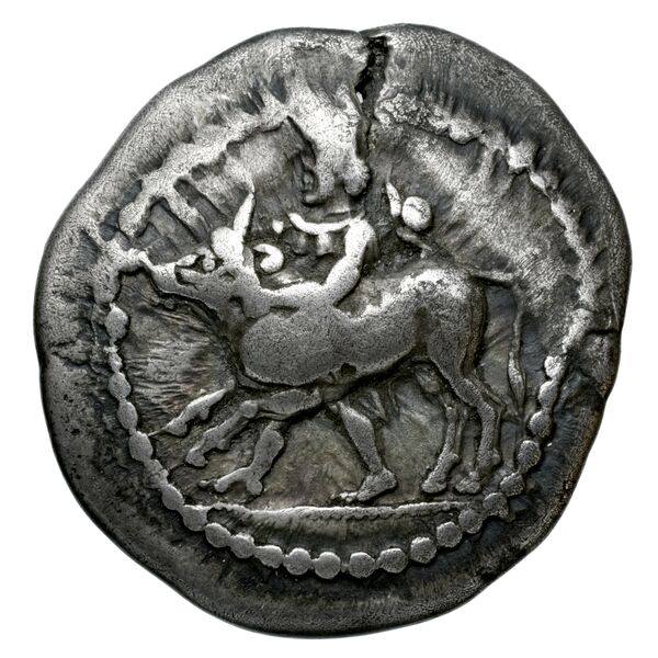 Larissa, Thessaly Herrmann 1925 III, A-L, drachm, аверс, bnf-iris