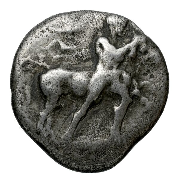 Larissa, Thessaly Herrmann 1925 III, A-L, drachm, аверс, bnf-iris