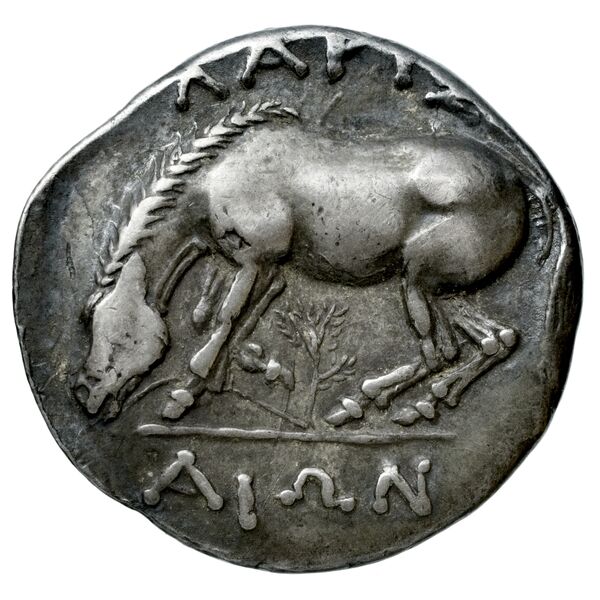 Larissa, Thessaly Herrmann 1925 VII.a-c, i-q, реверс, bnf-iris