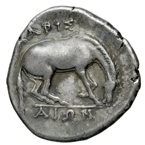 Larissa, Thessaly Herrmann 1925 VII.g-h, реверс, bnf-iris