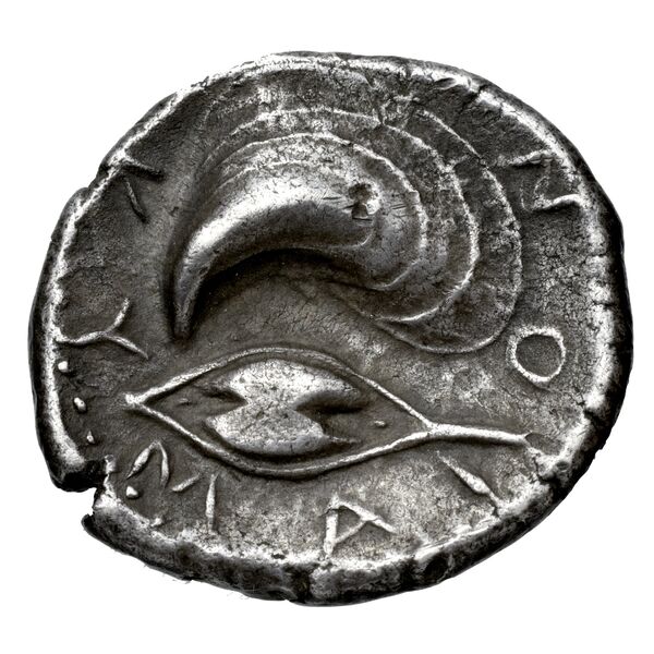 Cumae Historia Numorum Italy 532, реверс, bnf-iris