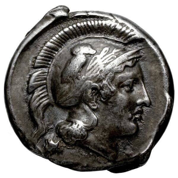 Hyria Campania (Hyrietes, Hyrianoi) Historia Numorum Italy 539, аверс, bnf-iris