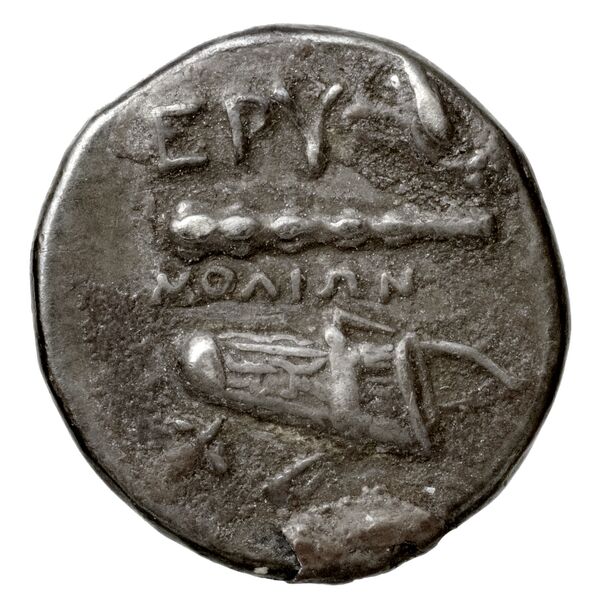 Erythrae Kinns 1980 Period II.2, AR 1, реверс, bnf-iris