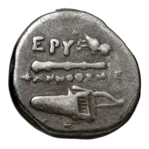 Erythrae Kinns 1980 Period II.2, AR 1, реверс, bnf-iris