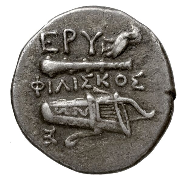 Erythrae Kinns 1980 Period II.2, AR 1, реверс, bnf-iris
