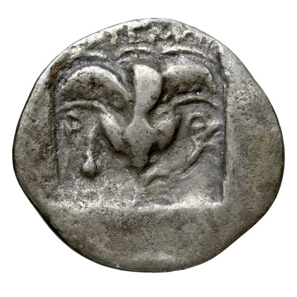 Rhodes Jenkins 1989 Group B hemidrachms, реверс, bnf-iris