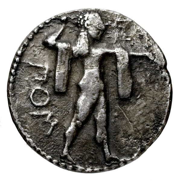 Poseidonia Historia Numorum Italy 1108, аверс, bnf-iris