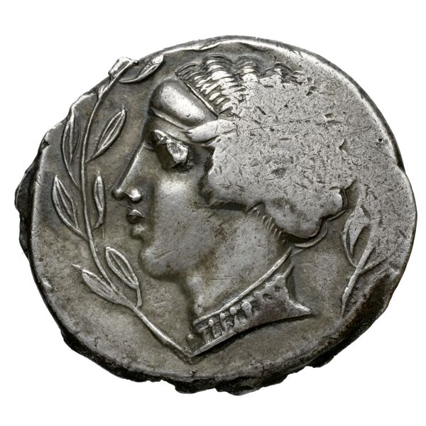 Terina Historia Numorum Italy 2574-2580, аверс, bnf-iris