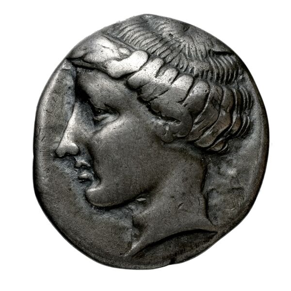 Terina Historia Numorum Italy 2574-2580, аверс, bnf-iris