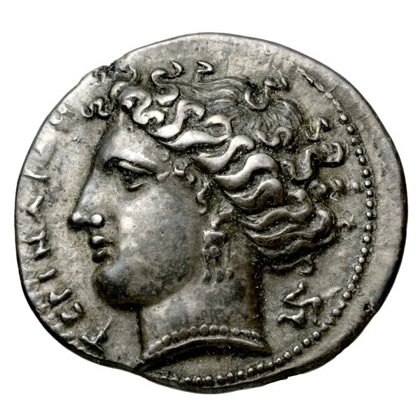 Terina Historia Numorum Italy 2641-2642, аверс, bnf-iris