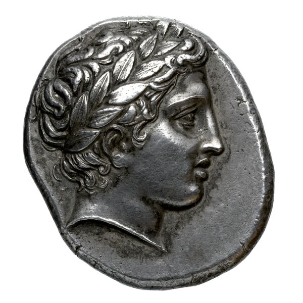 Chalcidian League Olynthus Robinson /Clement 1938 Group N-X, tetradrachms and tetrobols, аверс, bnf-iris