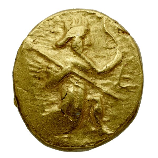 Alexander III of Macedon Babylon Carradice 1987 double darics, аверс, bnf-iris