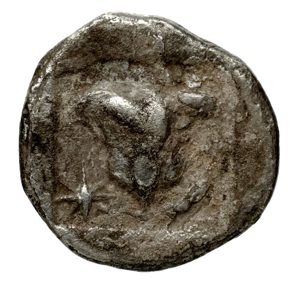 Rhodes Jenkins 1989 Group E hemidrachms, реверс, bnf-iris