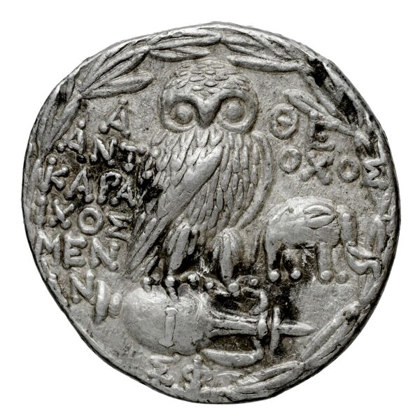 Antiochos Athens Thompson 1961 396-403, реверс, bnf-iris