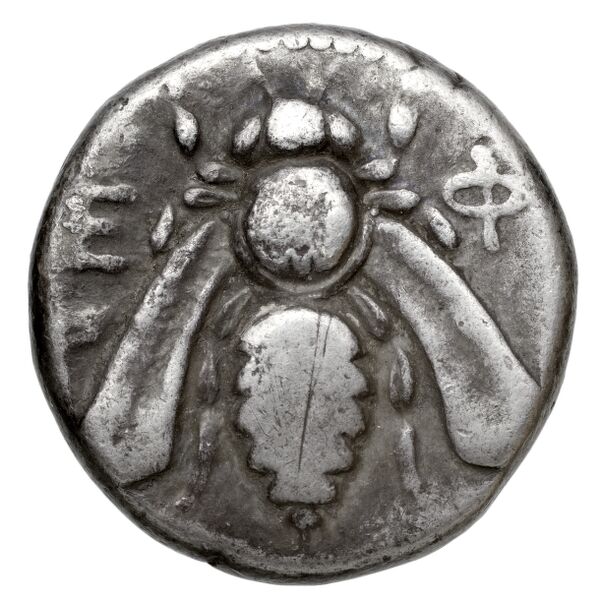 Ephesus Kinns and Holt 2023 Period I, AR VII, obverse, bnf-iris