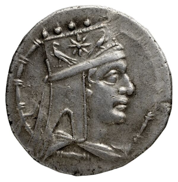 Tigranes II of Armenia Tigranocerta Kovacs 2016 71-76, аверс, bnf-iris