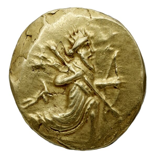 Alexander III of Macedon Babylon Carradice 1987 double darics, аверс, bnf-iris