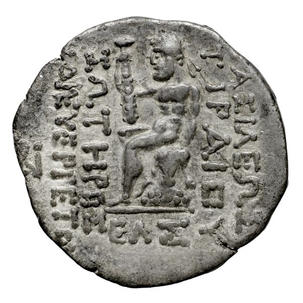 Tiraeus II of Characene Charax Spasinou BMC Characene pl. 43, 2, реверс, bnf-iris