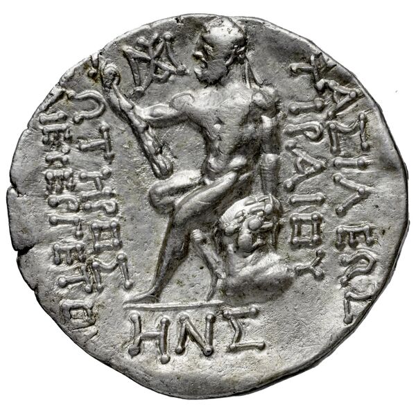 Tiraeus II of Characene Charax Spasinou BMC Characene pl. 43, 2, реверс, bnf-iris
