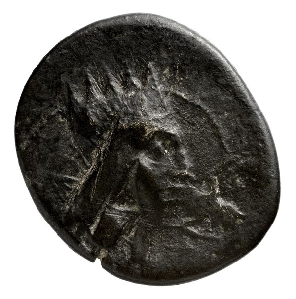 Tigranes II of Armenia Tigranocerta Kovacs 2016 124, аверс, bnf-iris