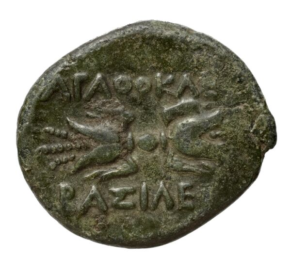 Agathocles of Syracuse Syracuse Puglisi 2009 322, реверс, bnf-iris