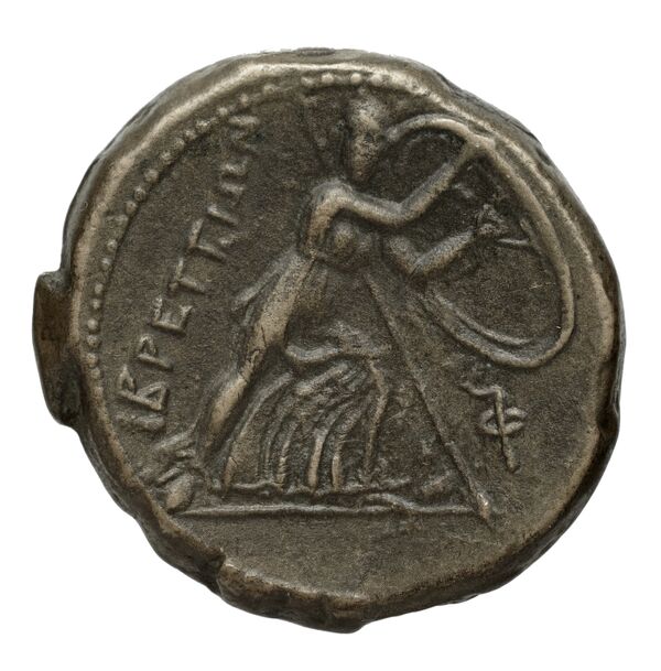 Brettii Bruttium Historia Numorum Italy 1987, реверс, bnf-iris