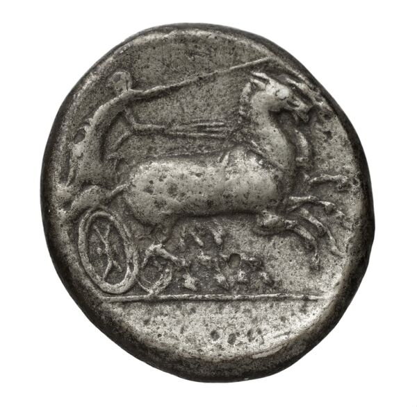 Hicetas Syracuse Puglisi 2009 328, реверс, bnf-iris