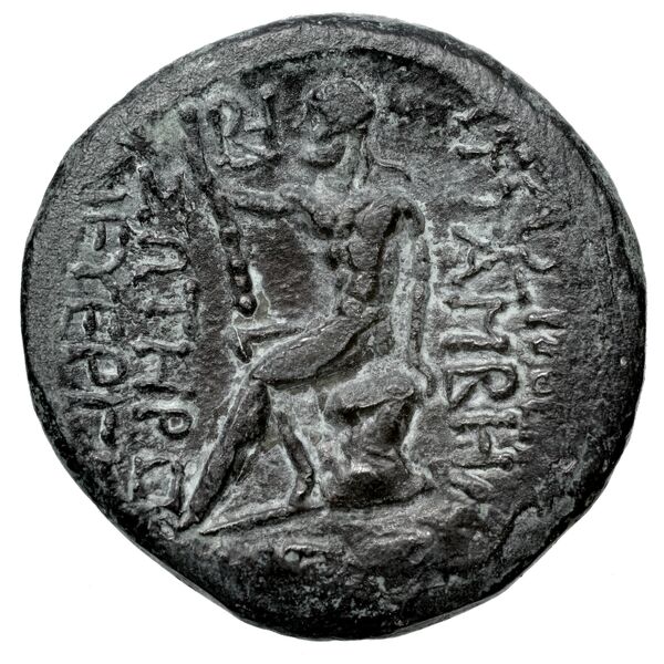 Attambelus I of Characene Charax Spasinou Le Rider 1959 17-18, реверс, bnf-iris