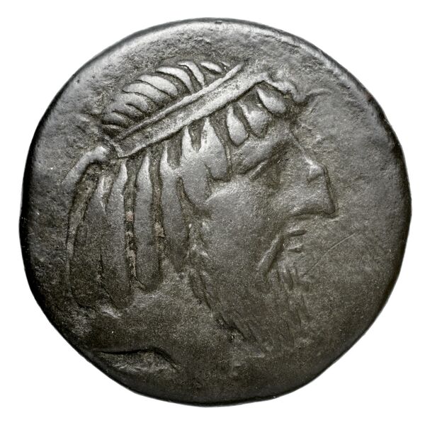 Abinergaos I of Characene Charax Spasinou BMC Characene pl. 43, 7, аверс, bnf-iris