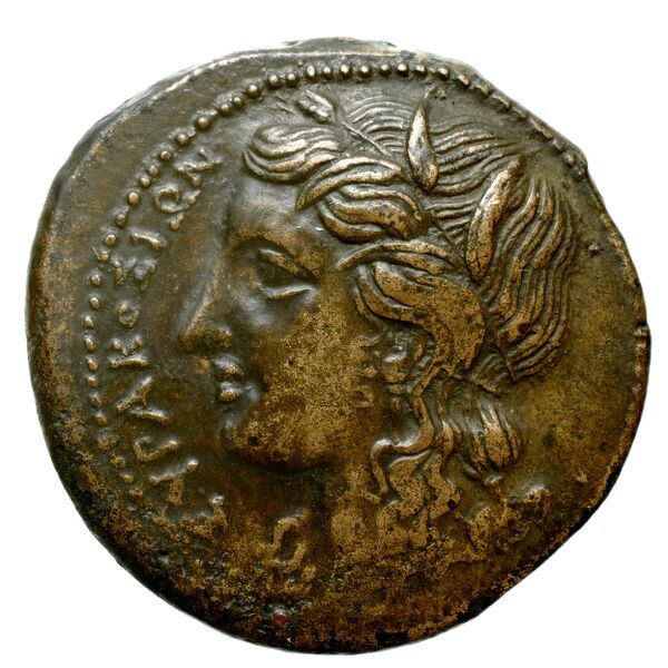 Hicetas Syracuse Puglisi 2009 328, аверс, bnf-iris