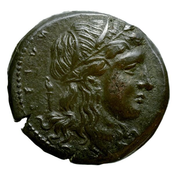 Hicetas Syracuse Puglisi 2009 328, аверс, bnf-iris