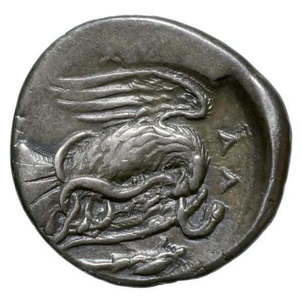 Chalcis Picard 1979 Series I group II issue 25-30 drachm, реверс, bnf-iris