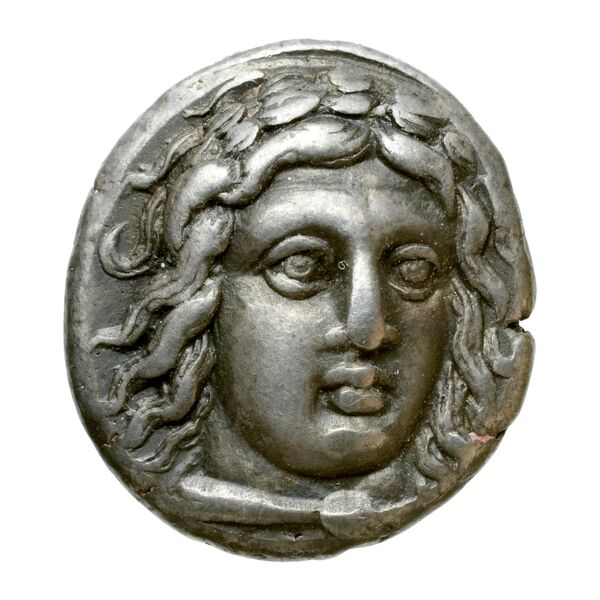 Mausolus of Caria Halicarnassus Konuk 1998 B5, аверс, bnf-iris