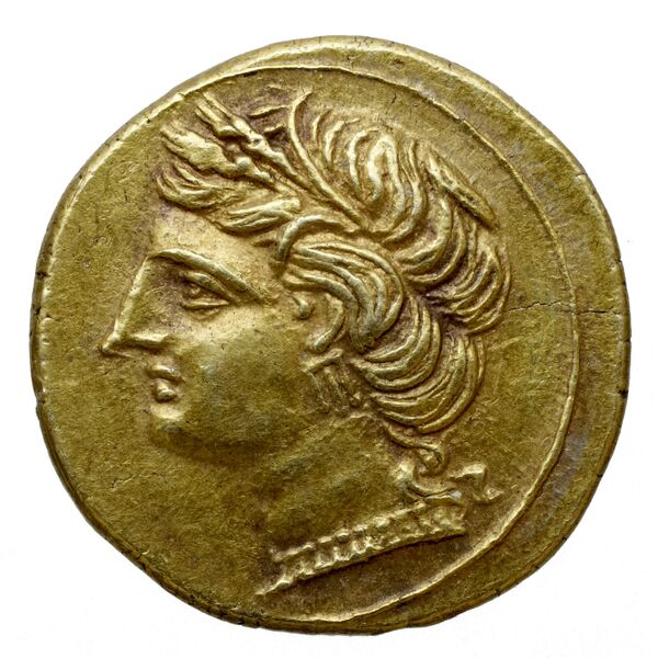 Carthaginian Empire Carthage Jenkins 1977 Carthage series 3, аверс, bnf-iris