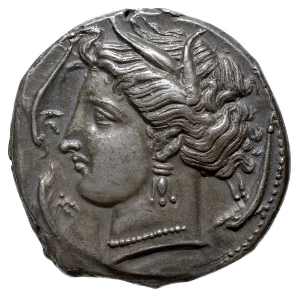 Carthaginian Empire Carthage Jenkins 1977 Carthage series 3, аверс, bnf-iris