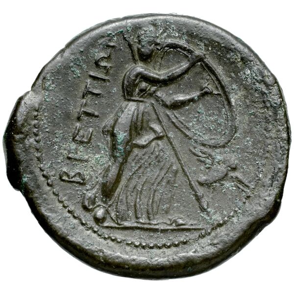 Brettii Bruttium Historia Numorum Italy 1987, реверс, bnf-iris