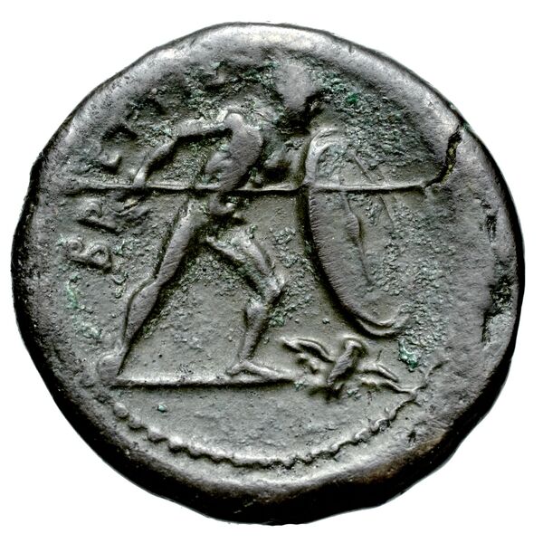 Brettii Bruttium Historia Numorum Italy 1988, реверс, bnf-iris