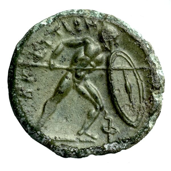 Brettii Bruttium Historia Numorum Italy 1988, реверс, bnf-iris