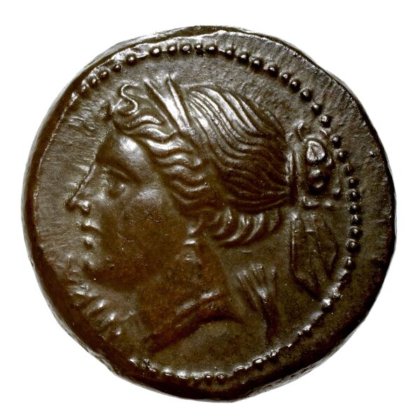 Brettii Bruttium Historia Numorum Italy 1982, аверс, bnf-iris