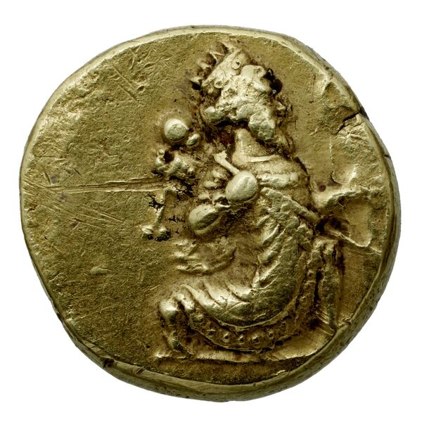 Alexander III of Macedon Babylon Carradice 1987 double darics, аверс, bnf-iris