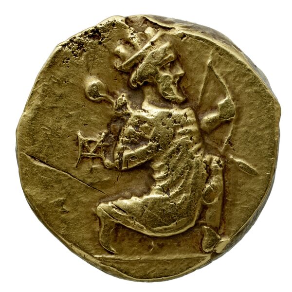 Alexander III of Macedon Babylon Carradice 1987 double darics, аверс, bnf-iris