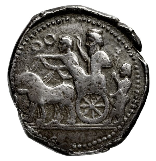 Euagoras II of Salamis Sidon Elayi 2004 IV.4.1, реверс, bnf-iris