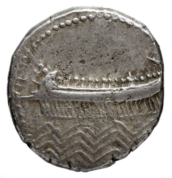 Euagoras II of Salamis Sidon Elayi 2004 IV.4.1, аверс, bnf-iris