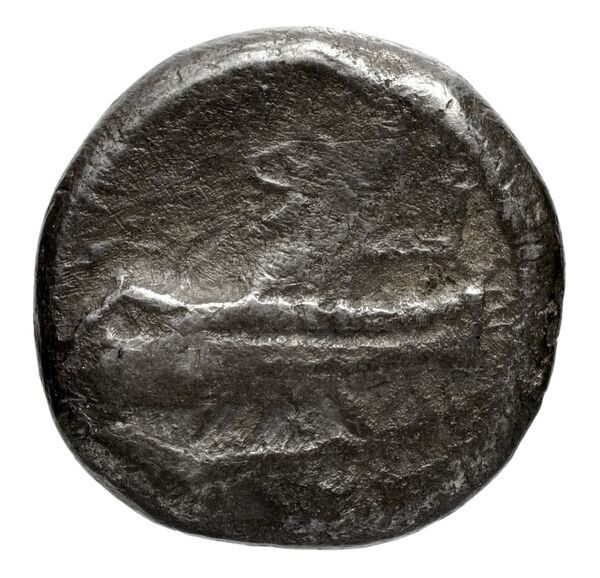 Baalshillem II, King of Sidon Sidon Elayi 2004 IV.1.1.1-2, obverse, bnf-iris