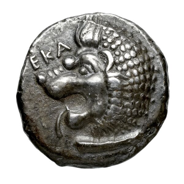 Hecatomnus of Caria Mylasa Konuk 1998 A1, аверс, bnf-iris