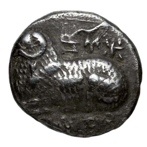 Euelthon of Salamis Salamis BMC Salamis 1-7, аверс, bnf-iris