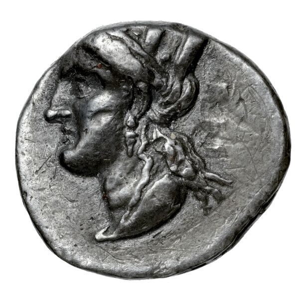 Euagoras II of Salamis Salamis BMC Salamis 66-67, аверс, bnf-iris