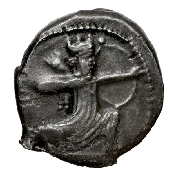 Euagoras II of Salamis Salamis Babelon 1893 620-626, аверс, bnf-iris